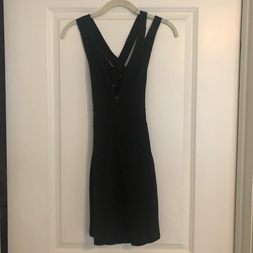 NBD black mini dress